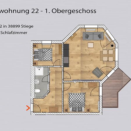 Auszeit-Im-Harz Haus 5 Wohnung 22 Stiege Luaran gambar
